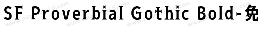 SF Proverbial Gothic Bold字体转换